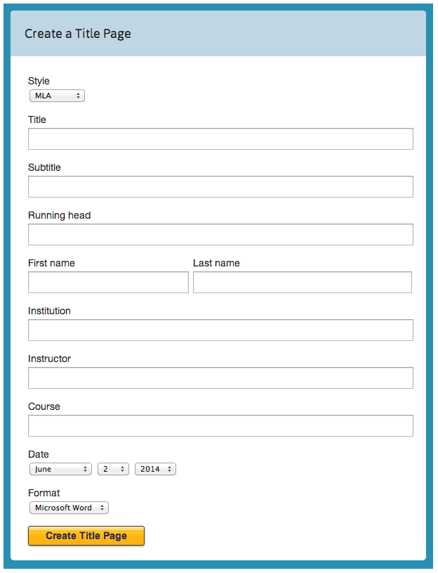 bibme how to make a title page mla apa chicago turabian