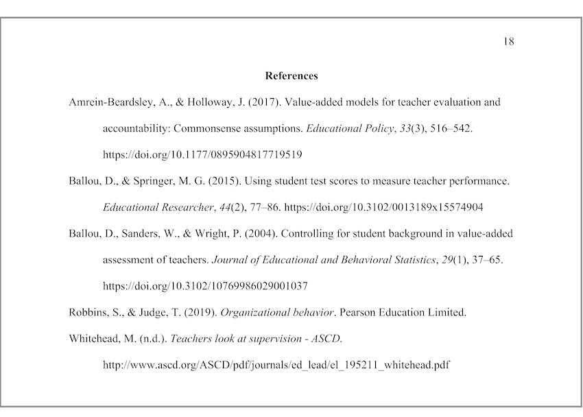 APA Reference List